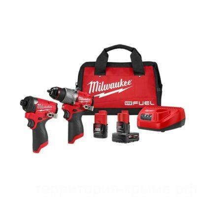 Набор Milwaukee (импакт/дрель-шуруповерт) М12 BLPP2D-202B